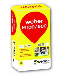 Spalvotas mūro mišinys Weber M 100/600 arba weber ML 5 Bauresta